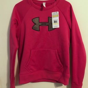 pink under armour sweatshirt